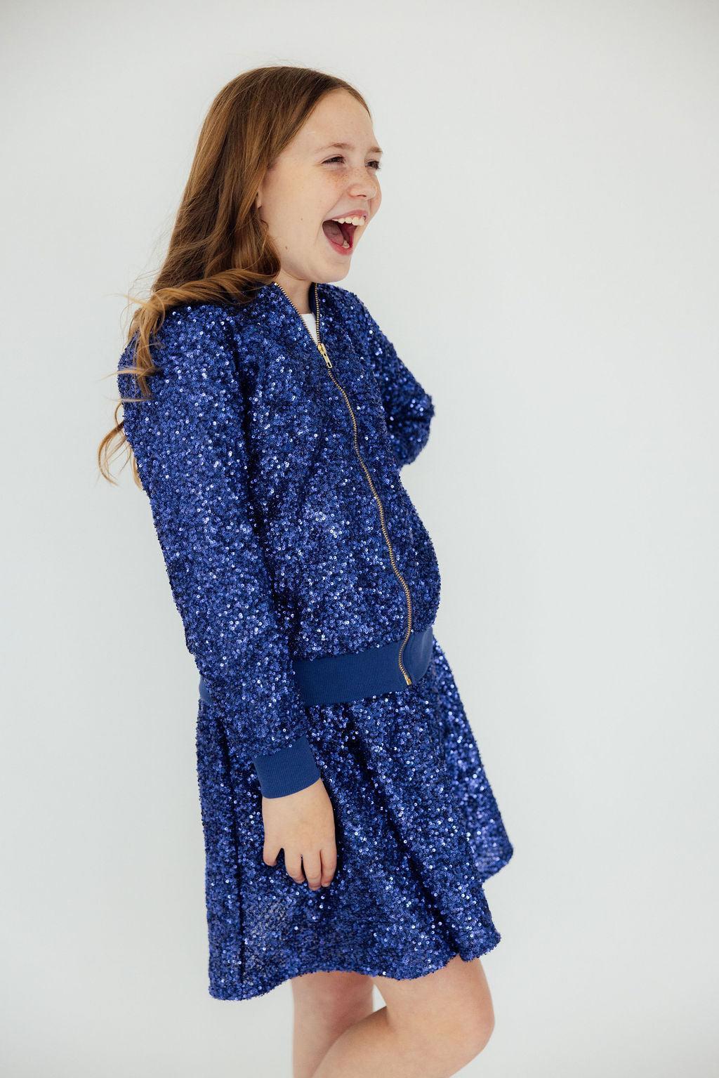 Royal Blue Sequin Jacket by Mila & Rose ®