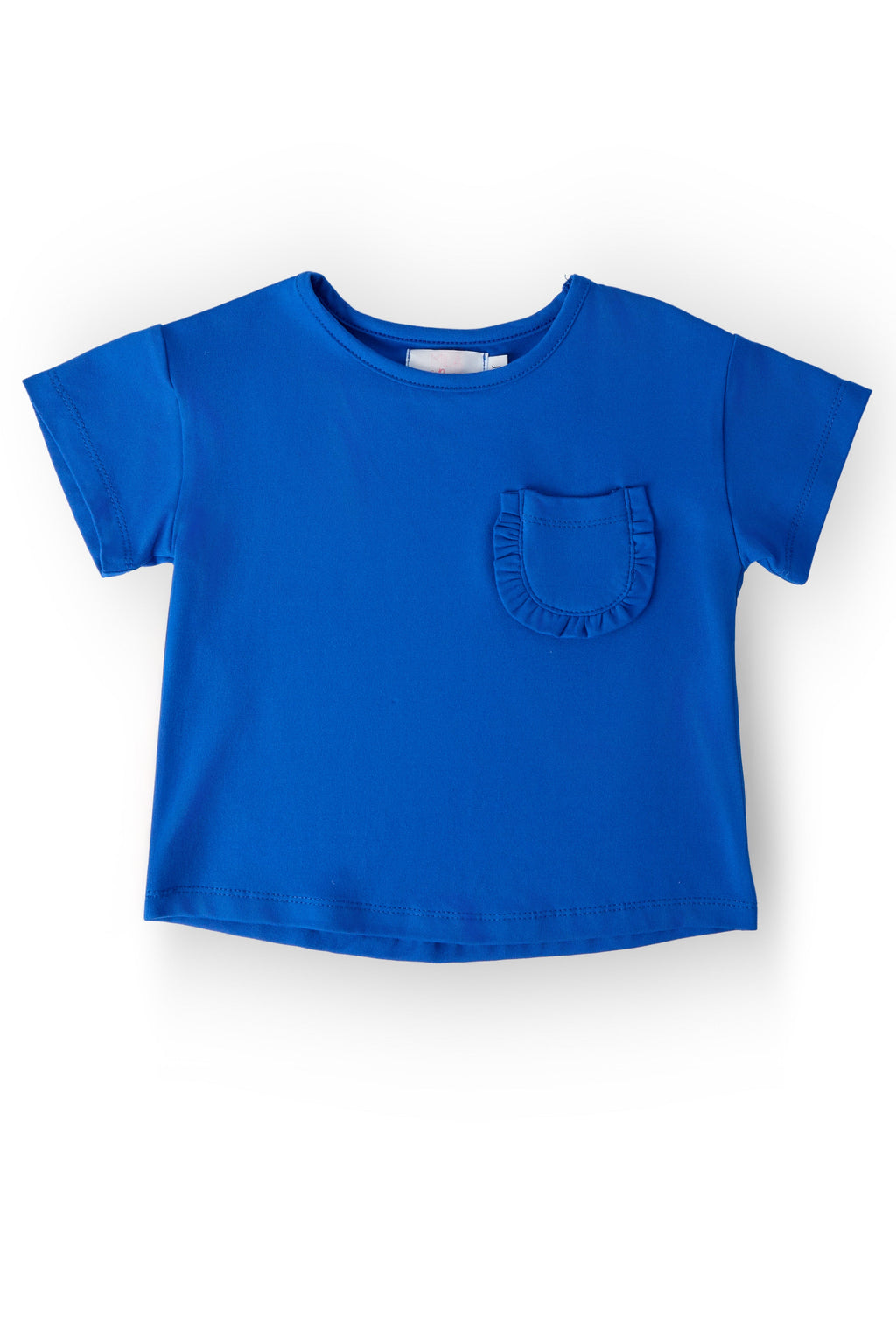 Royal Blue Ruffle Pocket Tee by Mila & Rose ®