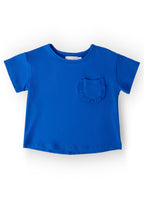 Royal Blue Ruffle Pocket Tee by Mila & Rose ®