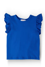 Royal Blue S/S Ruffle Tee by Mila & Rose ®