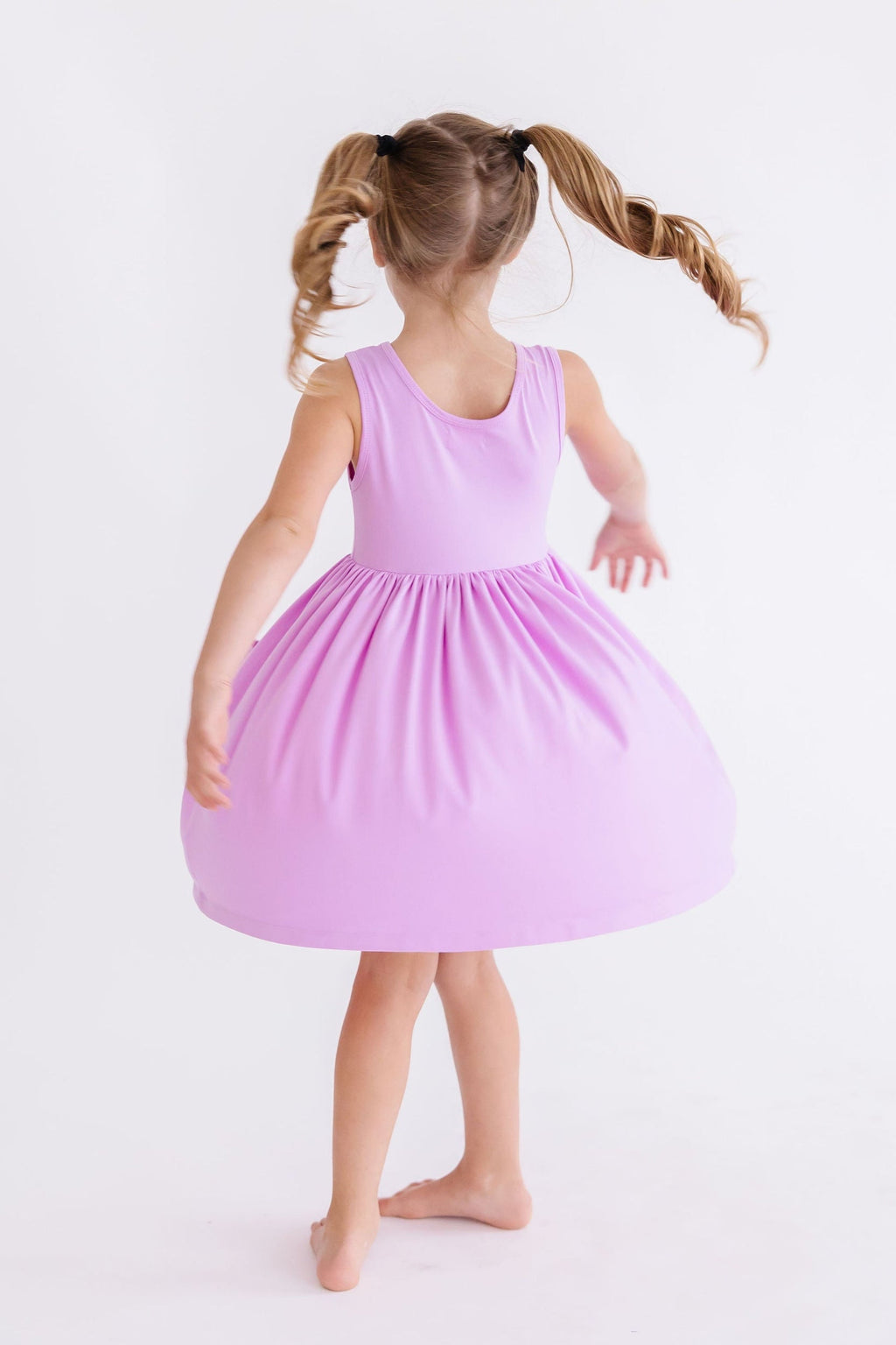 Bright Lilac Tank Pocket Twirl Dress by Mila & Rose ®