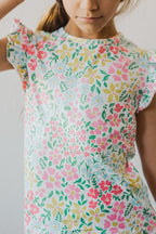 Daffodils S/S Ruffle Tee by Mila & Rose ®