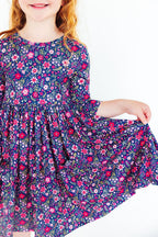 Flower Farm 3/4 Sleeve Pocket Twirl Dress by Mila & Rose ®
