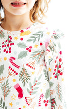 Holly Jolly Christmas L/S Ruffle Tee by Mila & Rose ®