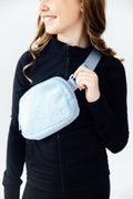 Light Blue Fleece Belt Bag by Mila & Rose ®