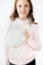 Off White Fleece Belt Bag by Mila & Rose ®
