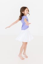 Periwinkle Ruffle Pocket Tee by Mila & Rose ®