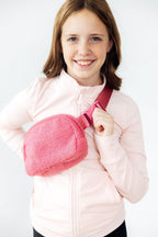 Pink Fleece Belt Bag by Mila & Rose ®