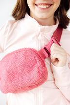 Pink Fleece Belt Bag by Mila & Rose ®
