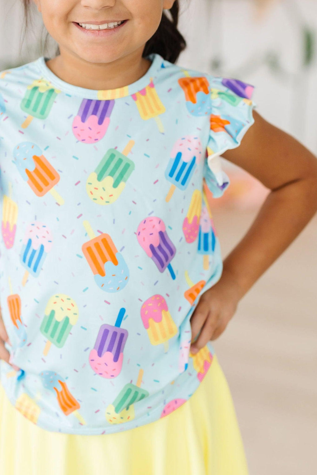 Sweet Treat S/S Ruffle Tee by Mila & Rose ®