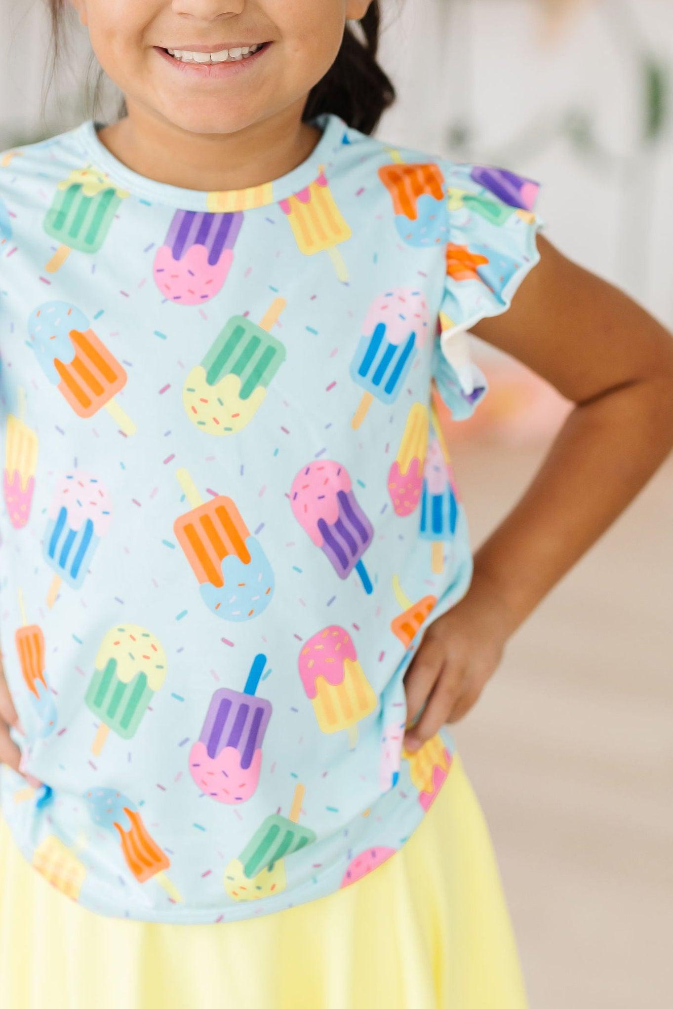 Sweet Treat S/S Ruffle Tee by Mila & Rose ®