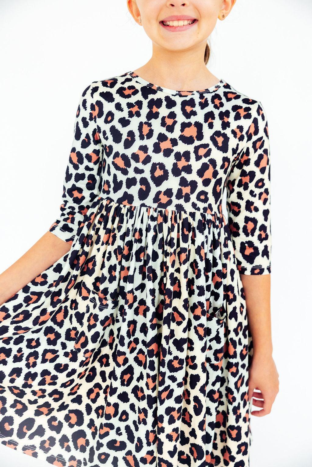 Wild One 3/4 Sleeve Pocket Twirl Dress by Mila & Rose ®