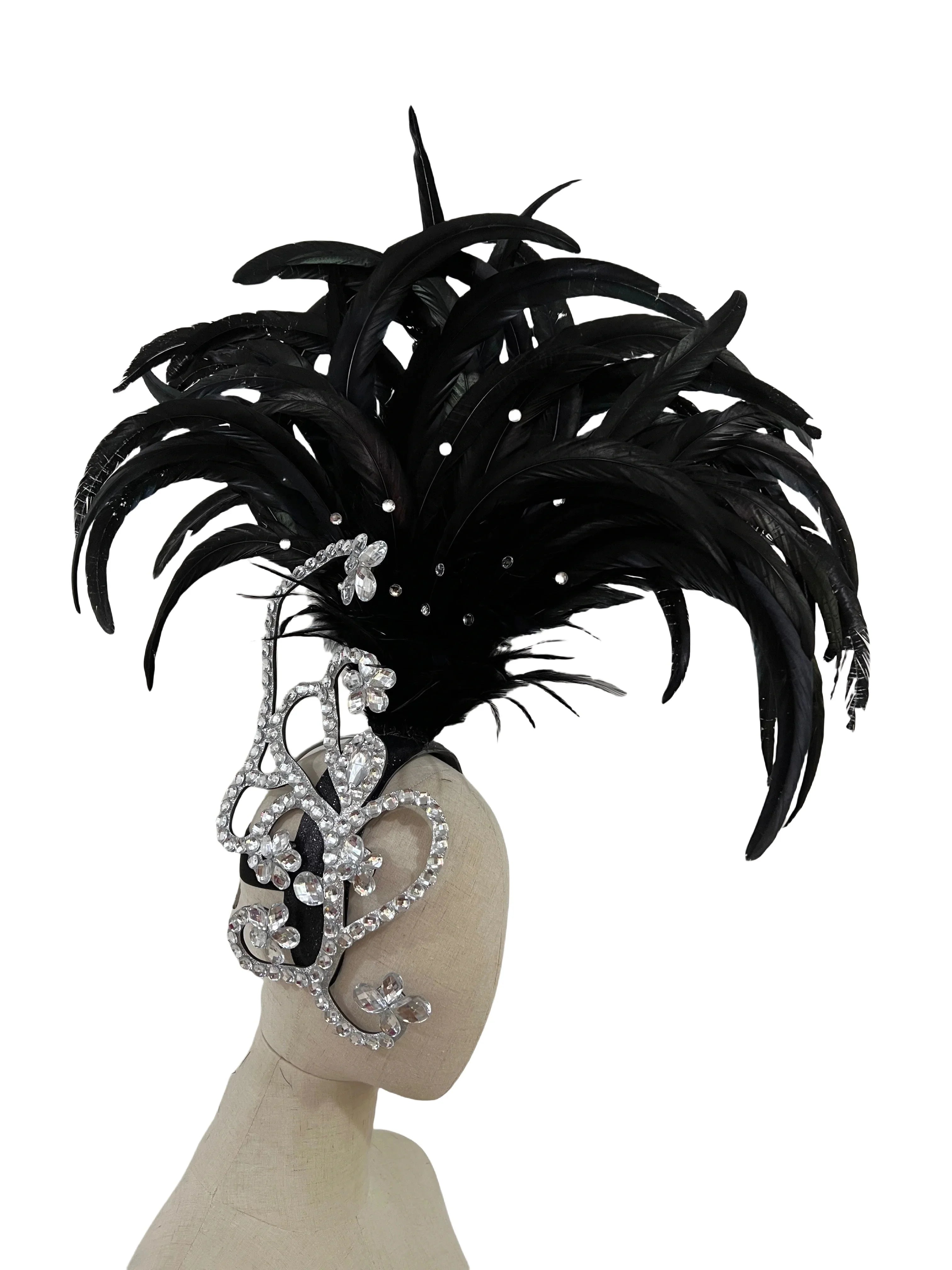 The Stardust Empress – Deluxe Feathered Samba & Carnival Crown by Stardust Starlets