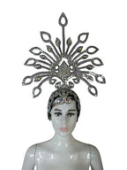 The Stardust Dionysia – Silver Starburst Carnival & Masque Ball Crown by Stardust Starlets