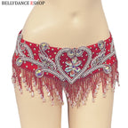 The Stardust Oasis Sirena – Deluxe Crystal & Beaded Belly Dance Bra & Belt 2-Piece Costume Set by Stardust Starlets