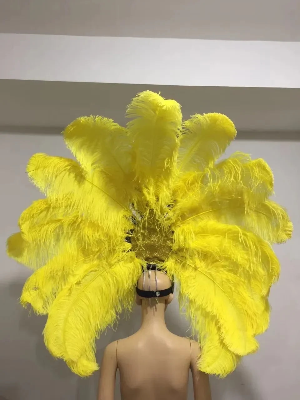 FASHIONABLE AND EXQUISITE HEADDRESS FEATHERS SAMBA DANCE CARNIVAL HALLOWEEN PARTY LATIN DANCE BAR PERFORMANCE HAT MASQUERADE by Stardust Starlets
