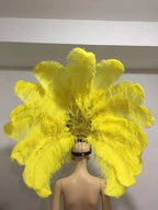 FASHIONABLE AND EXQUISITE HEADDRESS FEATHERS SAMBA DANCE CARNIVAL HALLOWEEN PARTY LATIN DANCE BAR PERFORMANCE HAT MASQUERADE by Stardust Starlets