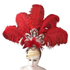 The Stardust Empress – Deluxe Feathered Samba & Carnival Crown by Stardust Starlets