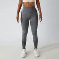Seamless Ribbed Yoga Leggings – Tummy Control Fit by FitiqueFit