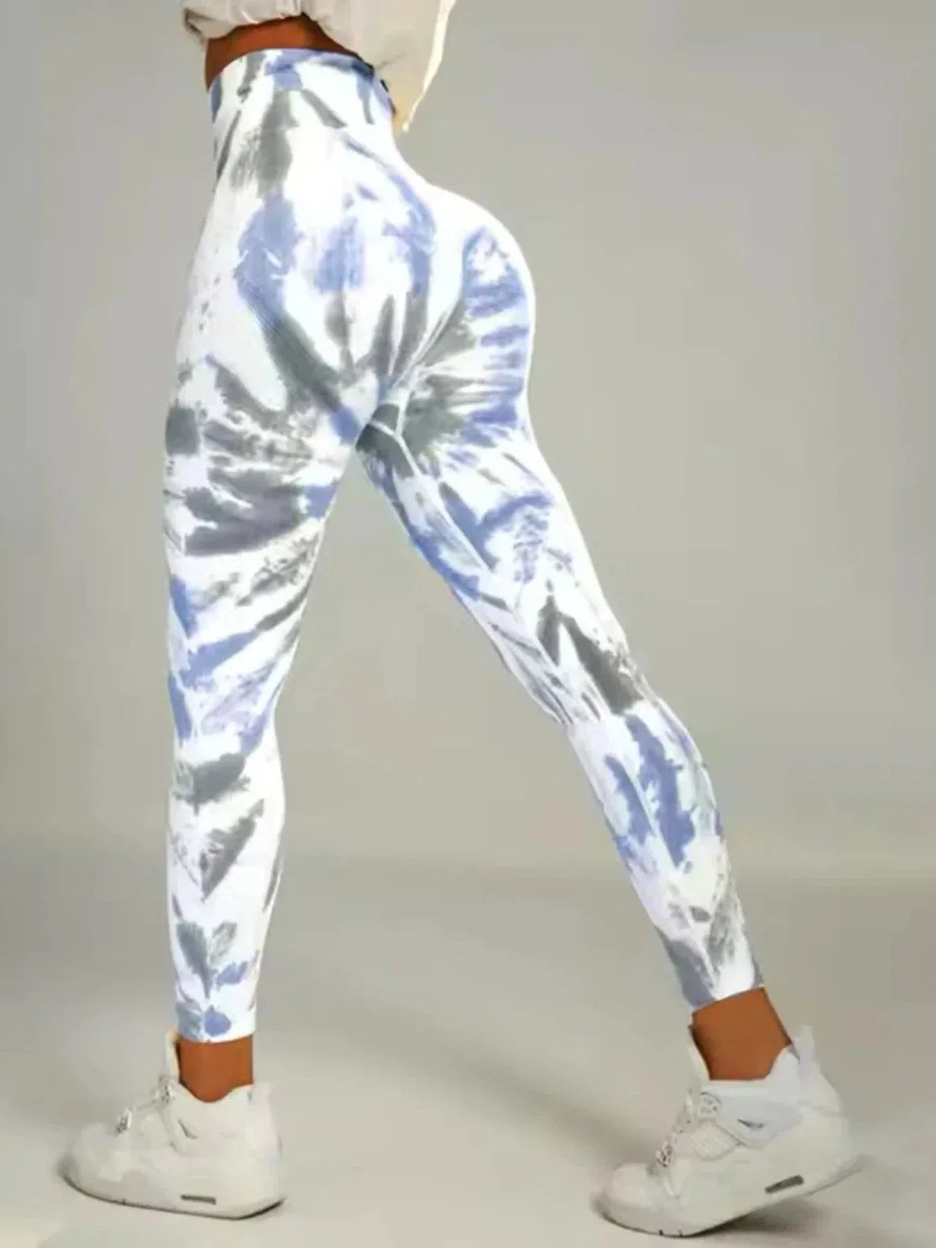 🧘‍♀️ Tie-Dye Seamless High-Waist Scrunch Butt Leggings by FitiqueFit