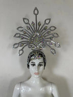 The Stardust Dionysia – Silver Starburst Carnival & Masque Ball Crown by Stardust Starlets
