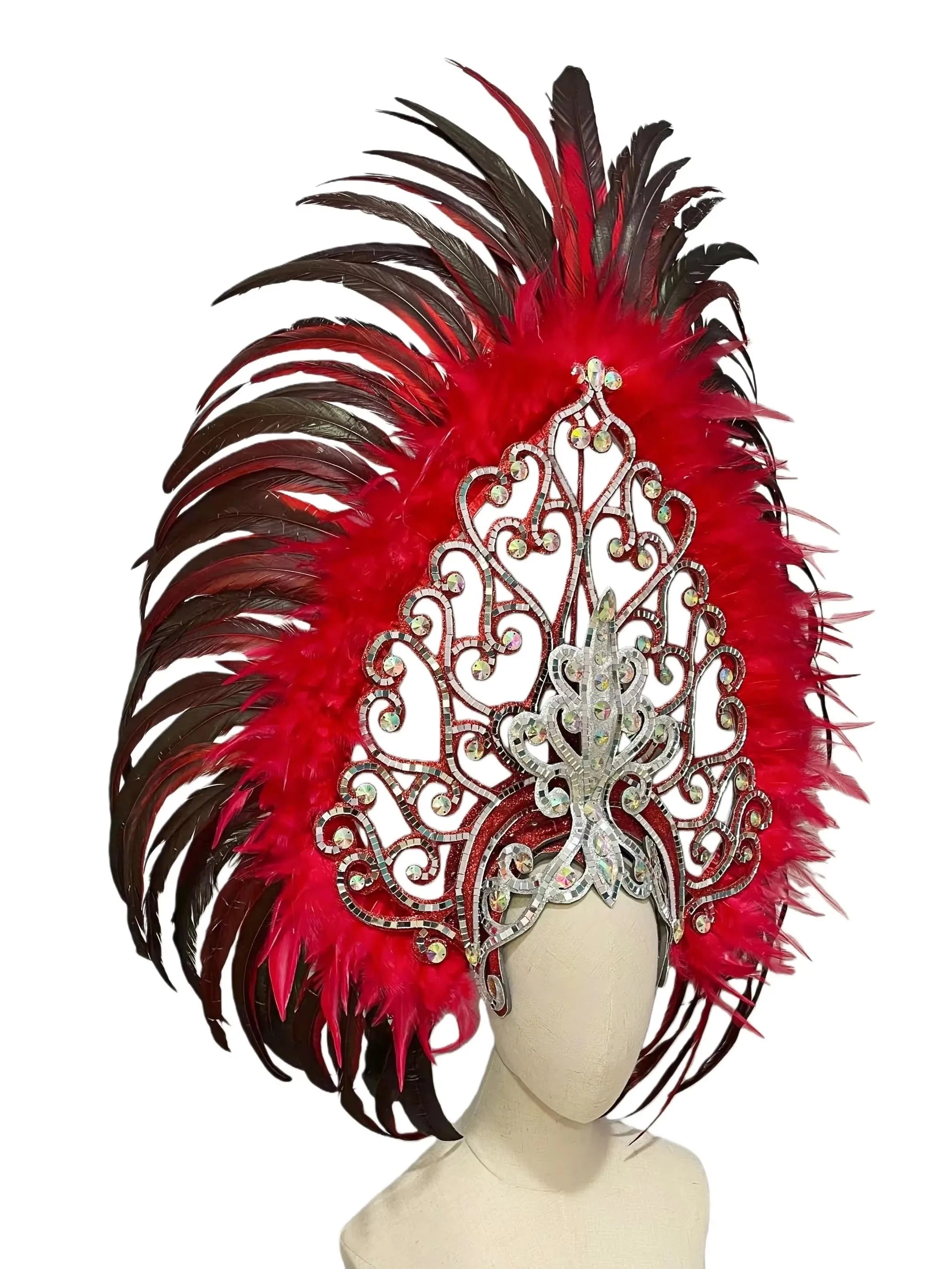 The Stardust Dionysia Masquerade Crown – Carnival & Ball Samba Headdress by Stardust Starlets