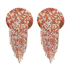 The Stardust Luminary – Deluxe Floral Chain & Tassel Reusable Nipple Covers (2 Pairs) by Stardust Starlets
