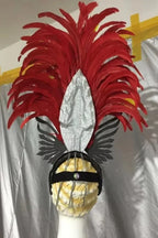 FASHIONABLE AND EXQUISITE HEADDRESS FEATHERS SAMBA DANCE CARNIVAL HALLOWEEN PARTY LATIN DANCE BAR PERFORMANCE HAT MASQUERADE by Stardust Starlets