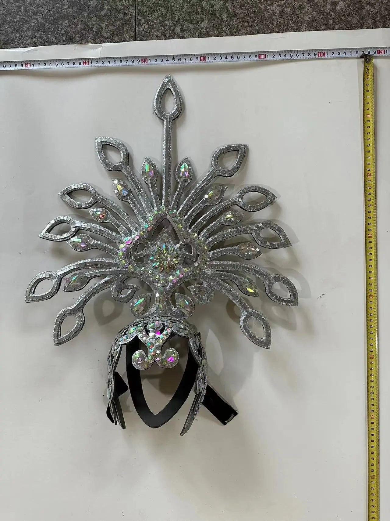 The Stardust Dionysia – Silver Starburst Carnival & Masque Ball Crown by Stardust Starlets