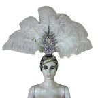 The Stardust Dionysia – Carnival & Samba Feathered Masque Ball Crown by Stardust Starlets
