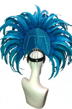 Feather headdress samba costume carnival halloween party bar performance hat makeup dance wings parade by Stardust Starlets