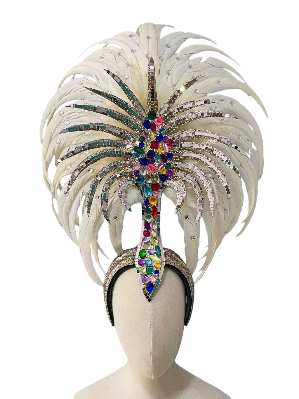 The Stardust Dionysia Masquerade Crown – Carnival & Ball Samba Headdress by Stardust Starlets