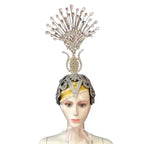 The Stardust Aurora – Premium Feathered Samba Carnival Headdress by Stardust Starlets