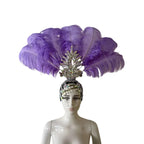 The Stardust Dionysia – Carnival & Samba Feathered Masque Ball Crown by Stardust Starlets