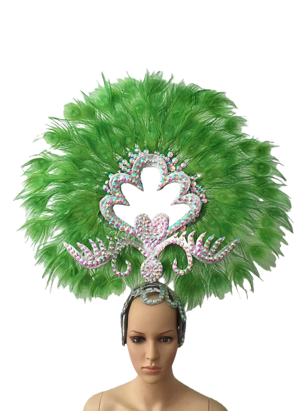 The Stardust Sovereign – Majestic Feathered Samba Carnival Headdress by Stardust Starlets