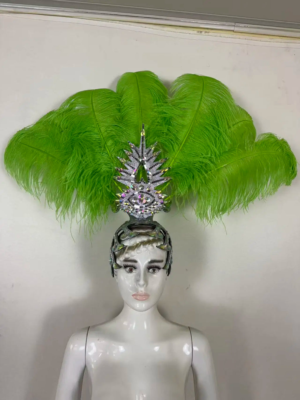 The Stardust Dionysia – Carnival & Samba Feathered Masque Ball Crown by Stardust Starlets