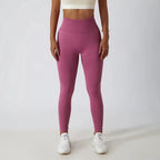 Seamless Ribbed Yoga Leggings – Tummy Control Fit by FitiqueFit