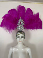 The Stardust Dionysia – Carnival & Samba Feathered Masque Ball Crown by Stardust Starlets