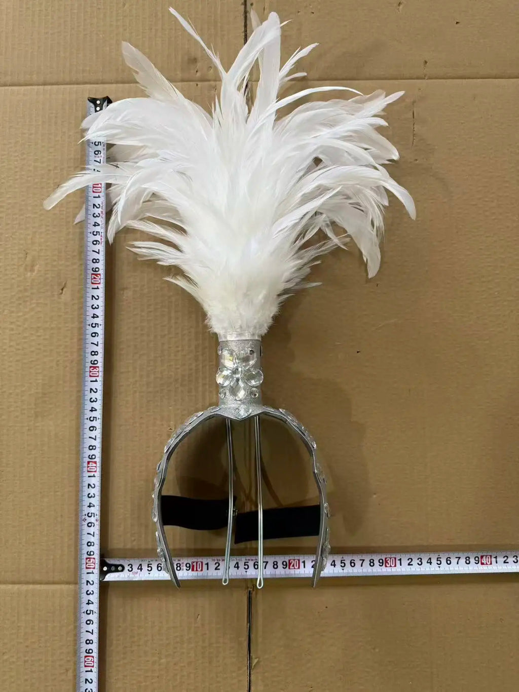 The Stardust Empress – Deluxe Feathered Samba & Carnival Crown by Stardust Starlets