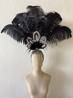 The Stardust Empress – Deluxe Feathered Samba & Carnival Crown by Stardust Starlets