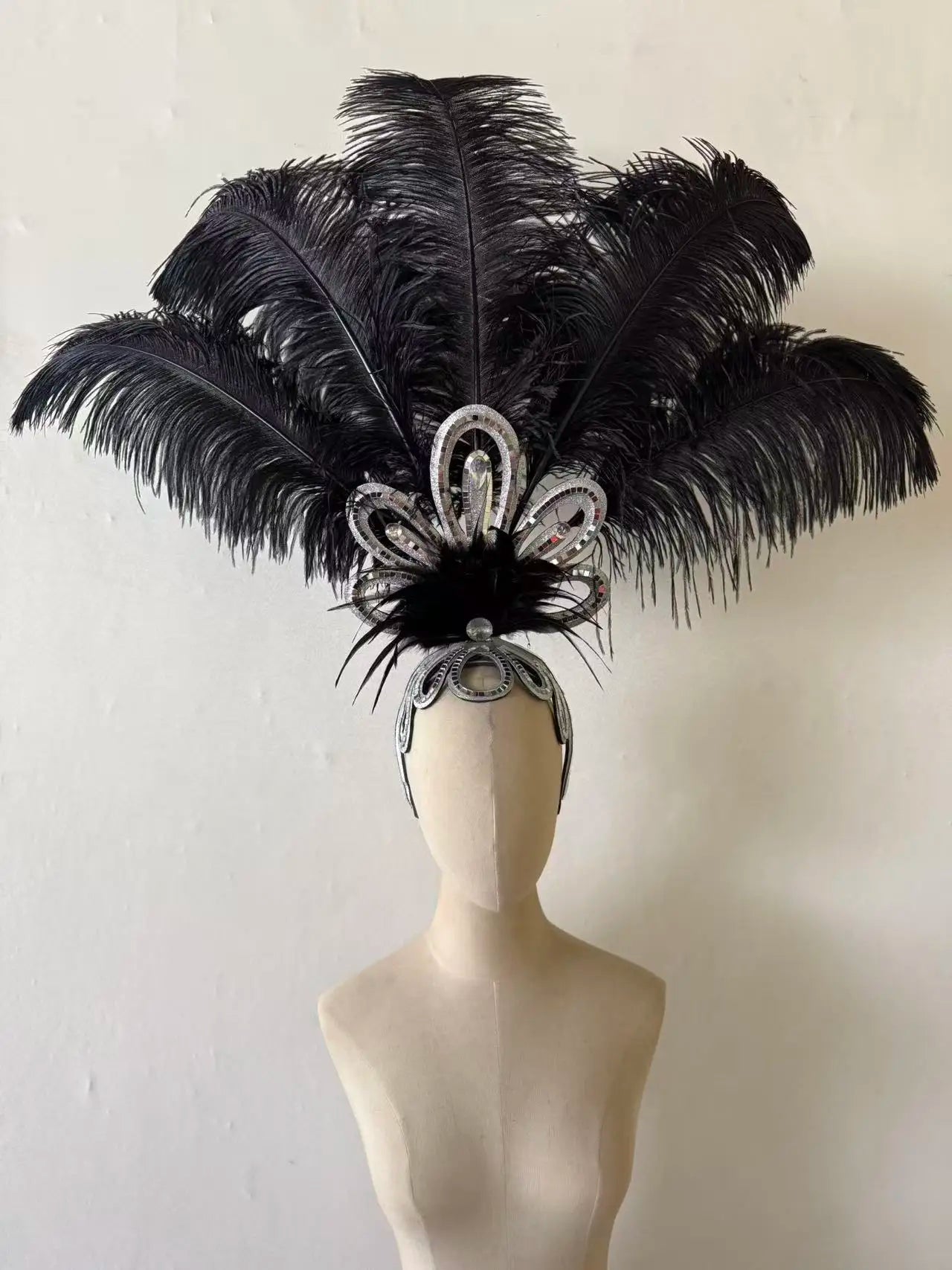 The Stardust Empress – Deluxe Feathered Samba & Carnival Crown by Stardust Starlets