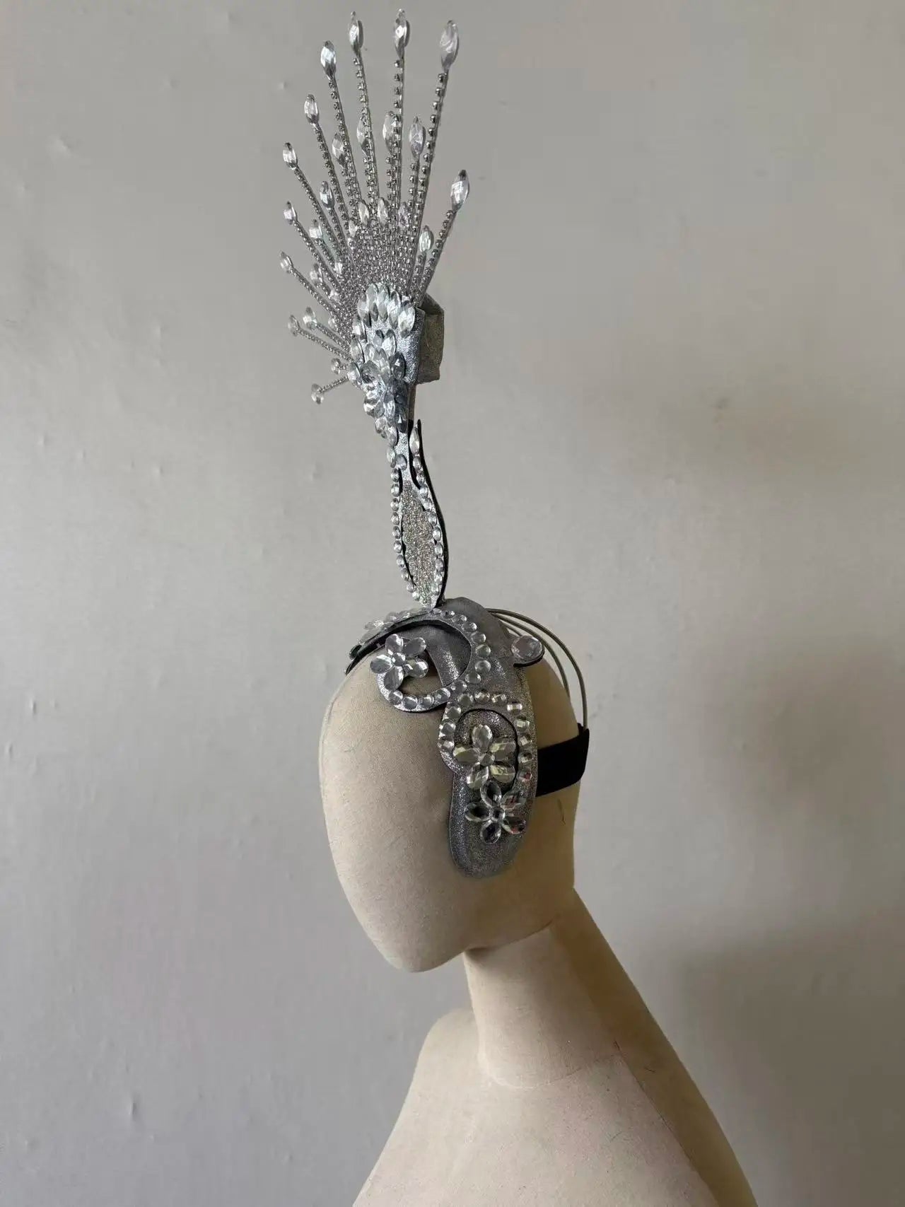 The Stardust Aurora – Premium Feathered Samba Carnival Headdress by Stardust Starlets