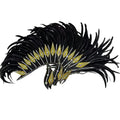 The Stardust Dark Empress – Premium Black Feathered Carnival & Gogo Headdress by Stardust Starlets