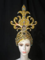 The Stardust Wings of Radiance – Deluxe Feathered Samba & Carnival Crown by Stardust Starlets