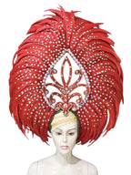 The Stardust Wings of Radiance – Deluxe Feathered Samba & Carnival Crown by Stardust Starlets