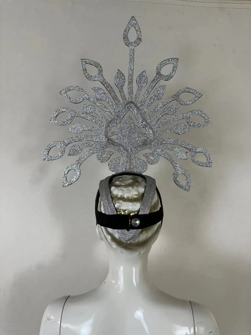 The Stardust Dionysia – Silver Starburst Carnival & Masque Ball Crown by Stardust Starlets