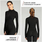 Women's Long Sleeved Fitness Jacket by Femme Fit Activewear