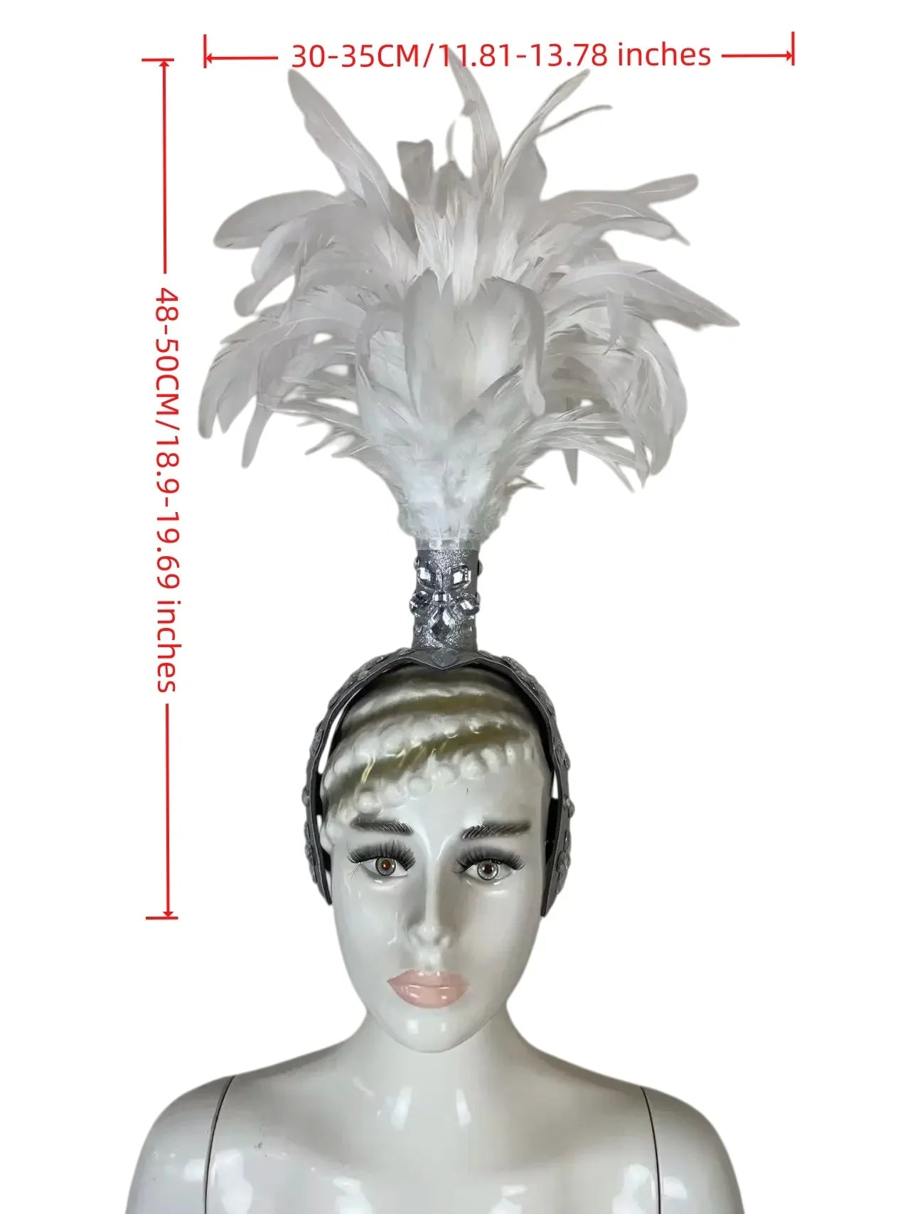 The Stardust Empress – Deluxe Feathered Samba & Carnival Crown by Stardust Starlets