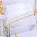The Stardust Pearl Stream – Premium Glass Rhinestone & ABS Pearl Cup Chain Trim by Stardust Starlets