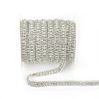 The Stardust Triple Crown – 3-Row Glass Crystal Rhinestone Cup Chain Trim by Stardust Starlets